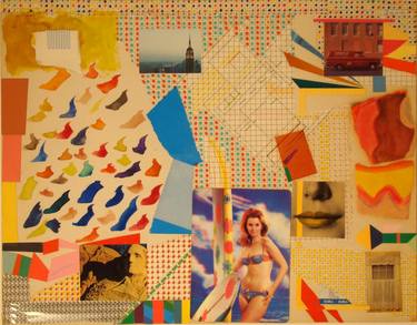 Original Dada Nude Collage by Carlo Grassini
