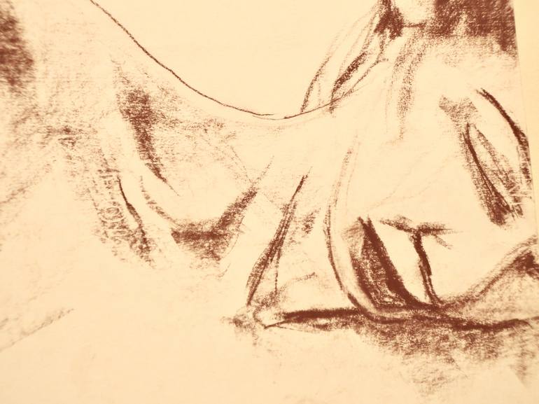 Original Nude Drawing by Carlo Grassini