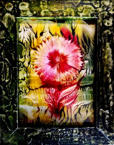 Original Art Deco Floral Paintings by Iwvaxi Harold Rodriguez