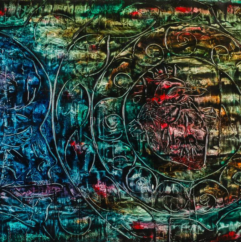 Original Abstract Painting by Iwvaxi Harold Rodriguez