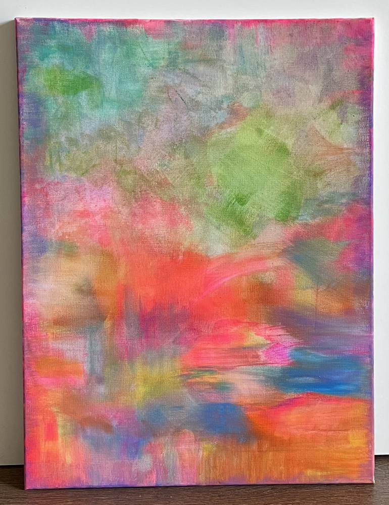 Original Abstract Expressionism Abstract Painting by Chiyedza Mataire