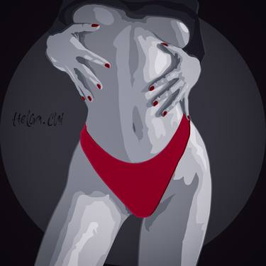 02_"Ruby fineness" Digital Print Art Sexy Home Decor thumb