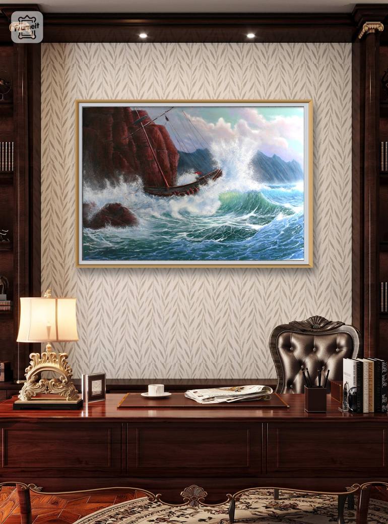 Original Seascape Painting by Artem Kolesnikov