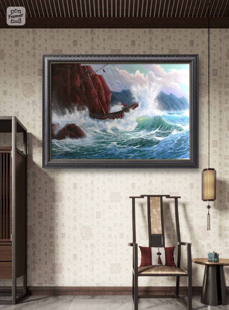Original Seascape Painting by Artem Kolesnikov