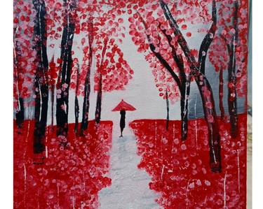 Original Abstract Nature Painting by Iqra Mehmood