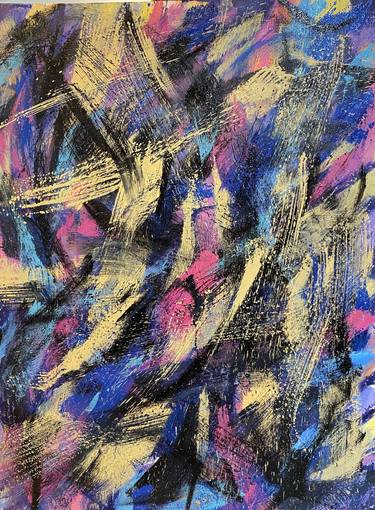 Original Abstract Expressionism Abstract Paintings by Kris Laping