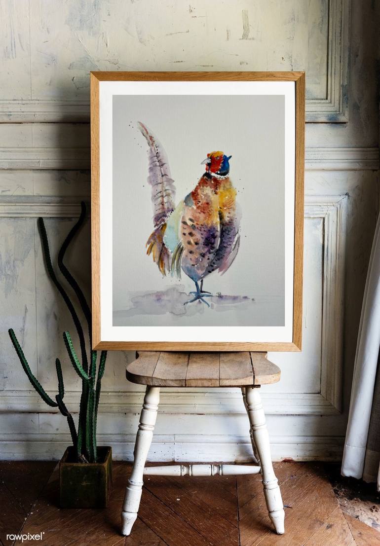 Original Abstract Animal Painting by Sarah Morton