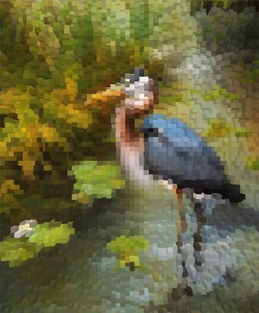 Heron Bird in River thumb