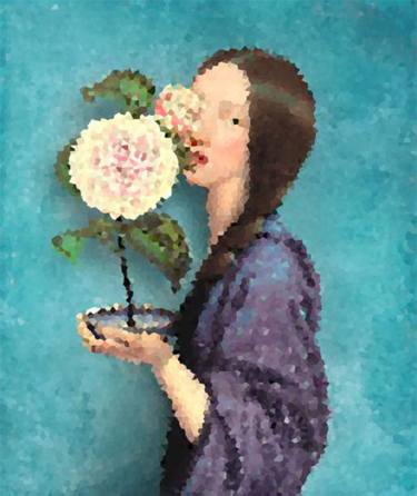 Girl with Flowers thumb