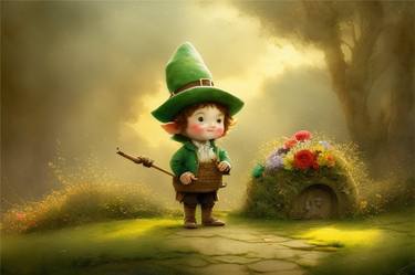 Little Leprechaun in the Garden thumb