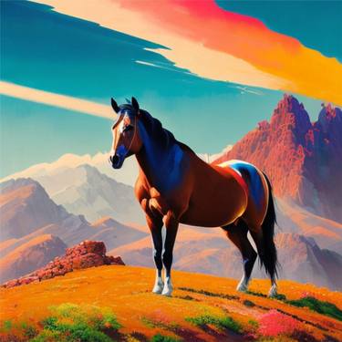 Original Horse Digital by Faisal Shah