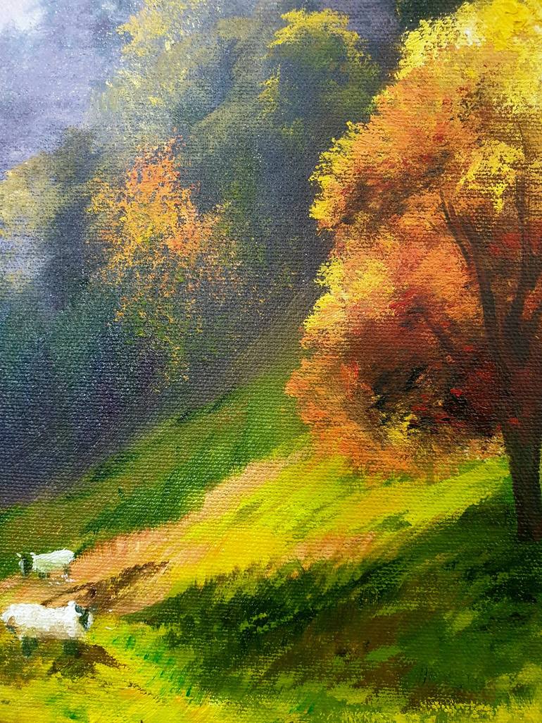 Original Fine Art Landscape Painting by Olga Bazanova