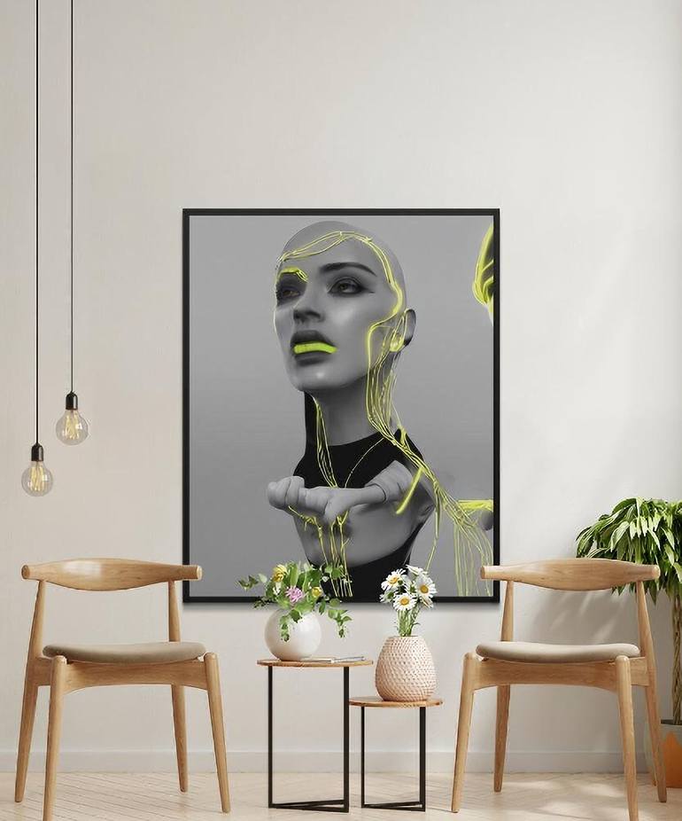 Original Abstract Women Digital by Anonymous Artist