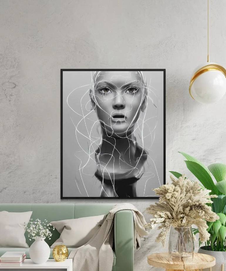 Original Abstract Women Digital by Anonymous Artist