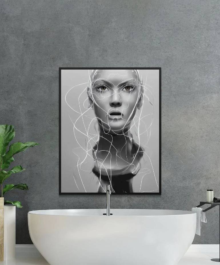 Original Abstract Women Digital by Anonymous Artist