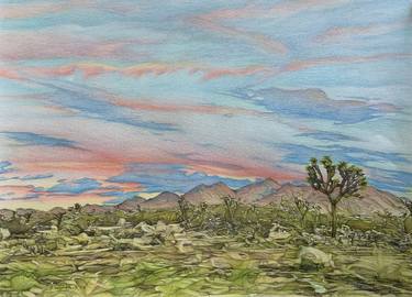 Original Impressionism Landscape Drawings by Darrell Windjack