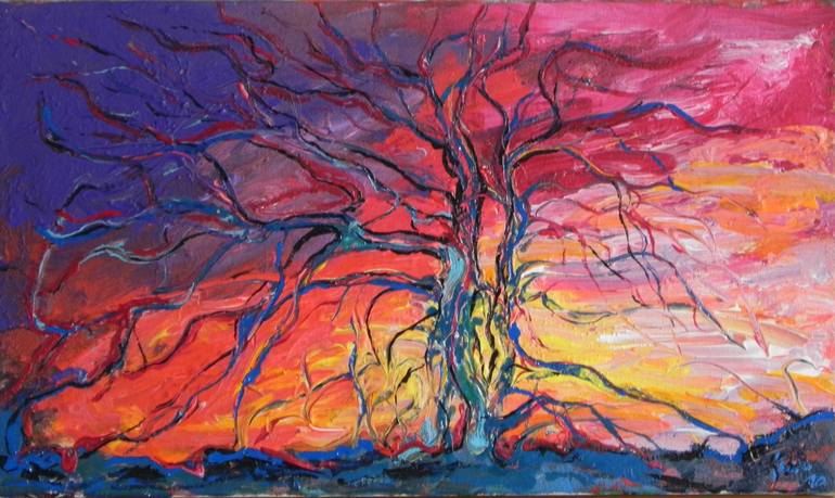 Stormy Sunset Painting by Koro Arandia | Saatchi Art