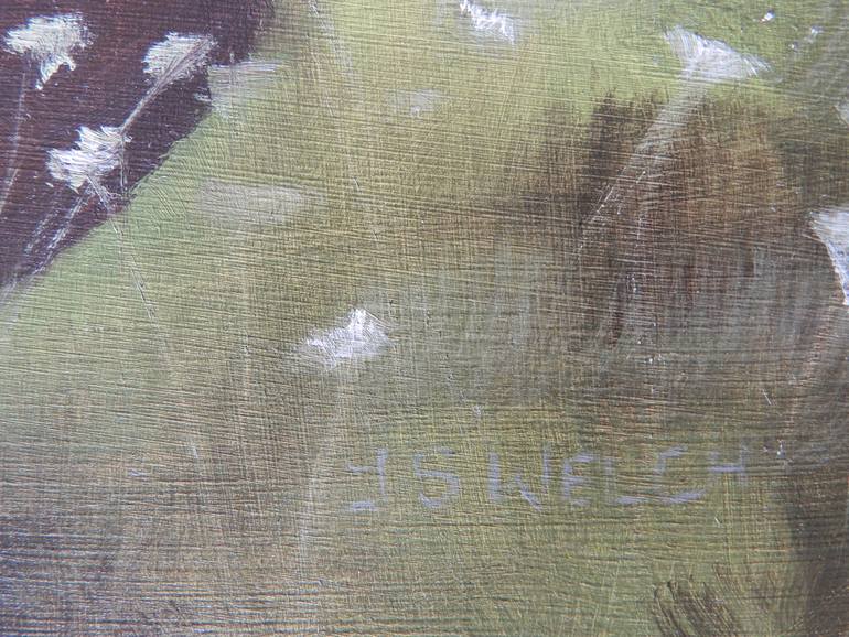 Original Impressionism Animal Painting by Jacki Welch