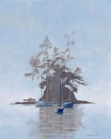 Original Realism Sailboat Paintings by Jacki Welch