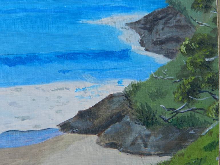 Original Beach Painting by Jacki Welch