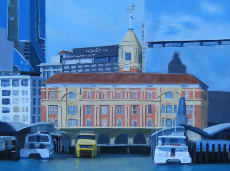 Original Figurative Cities Painting by Jacki Welch