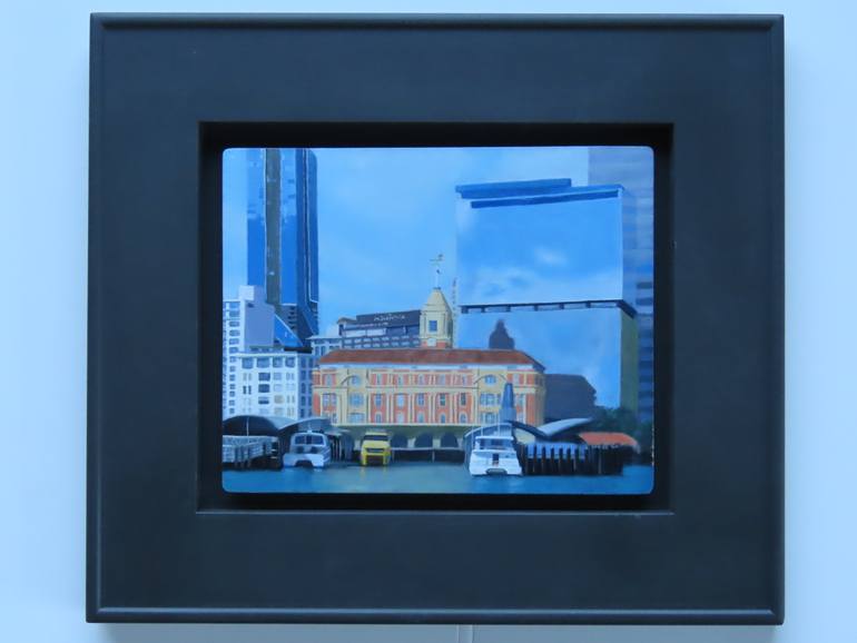 Original Figurative Cities Painting by Jacki Welch