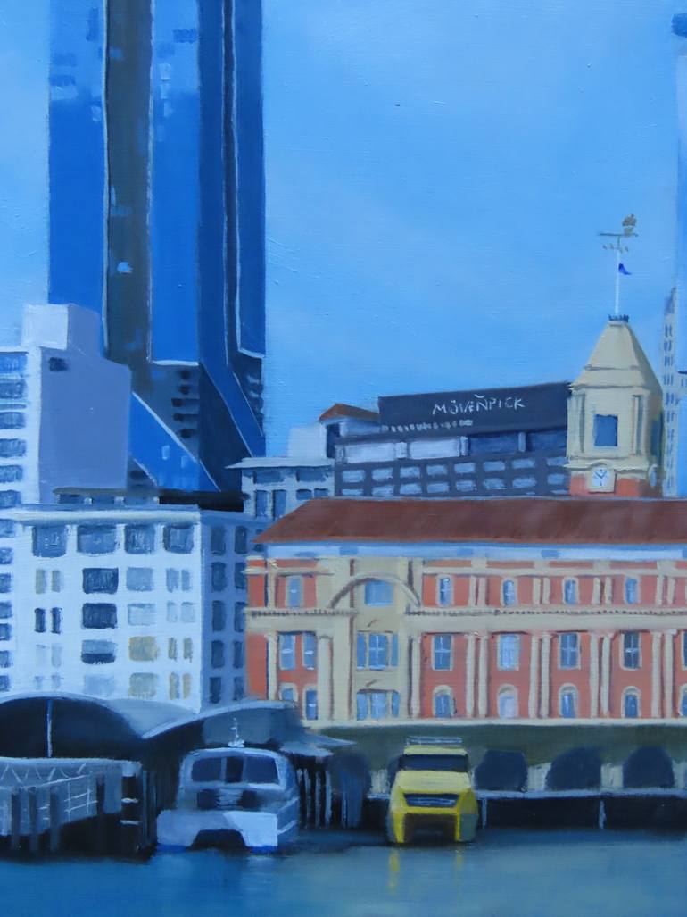 Original Figurative Cities Painting by Jacki Welch