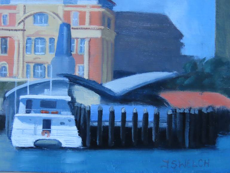 Original Figurative Cities Painting by Jacki Welch