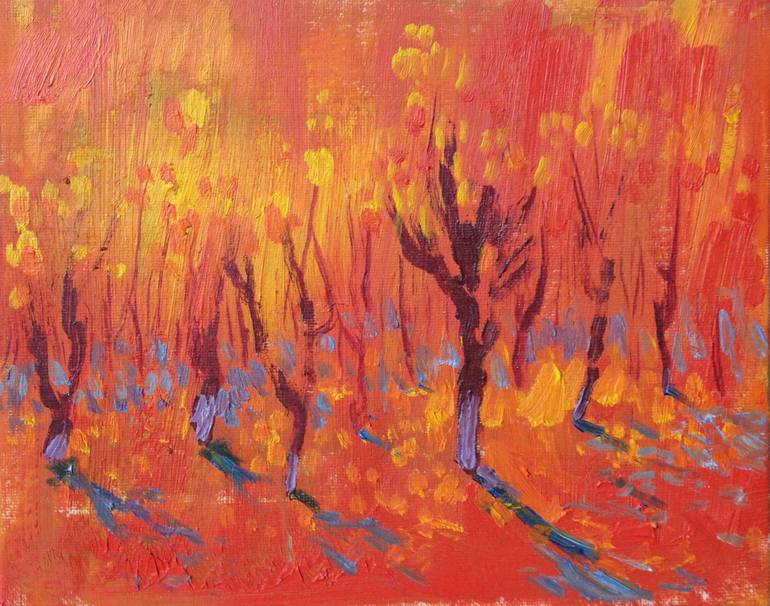 Autumn. A Study. Painting by Gagik Khachatryan | Saatchi Art