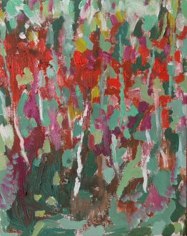 Print of Abstract Expressionism Floral Paintings by Gagik Khachatryan