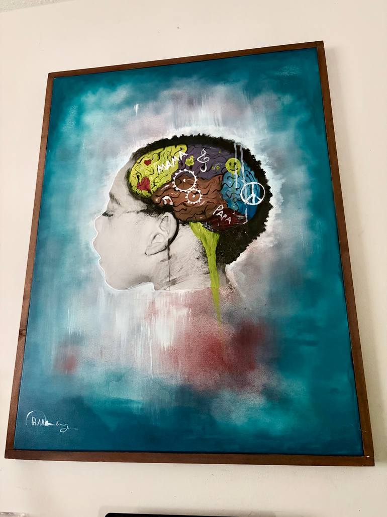 Original Modernism Health & Beauty Painting by Roberto Manoly