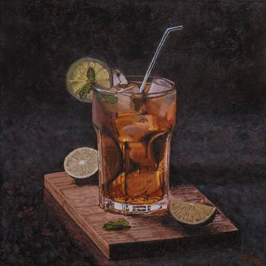 “Ice Tea” - 003 - original acrylic painting thumb