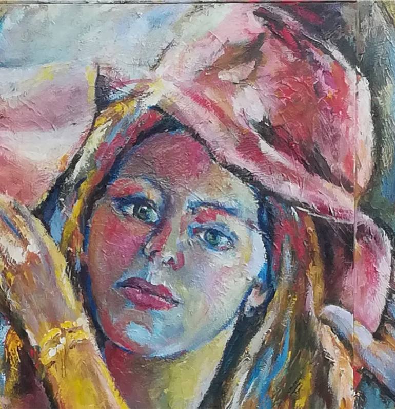 Original Women Painting by Mario Riva