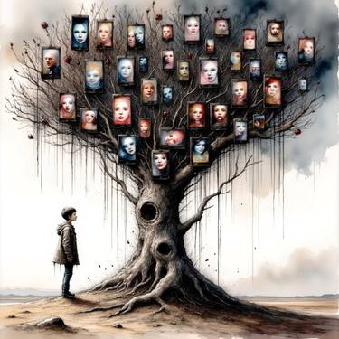 Original Surrealism Family Digital by The Poor Starving Artist