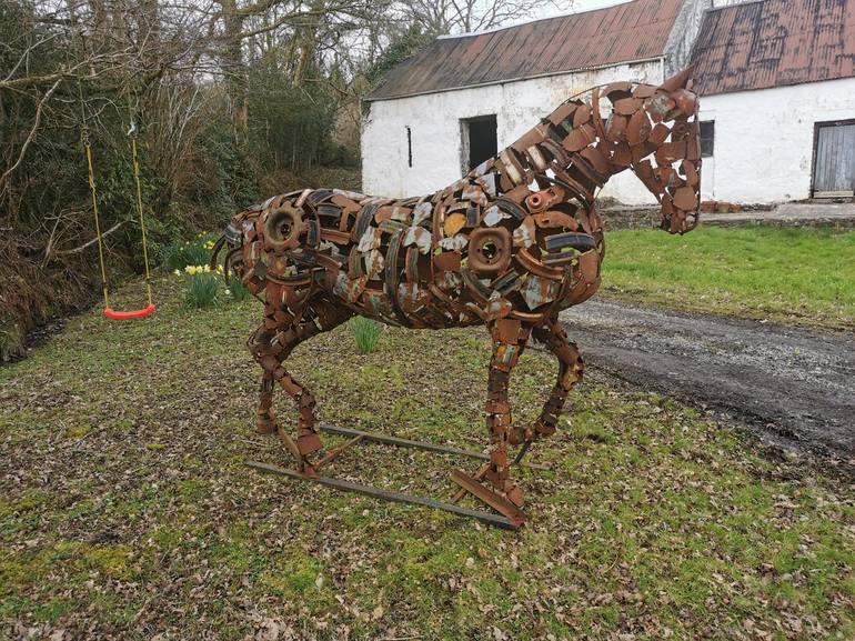 Original Fine Art Horse Sculpture by Myles Mansfield