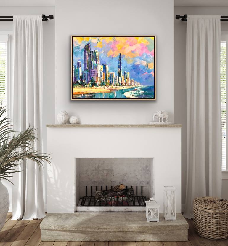 Original Contemporary Cities Painting by Jos Coufreur