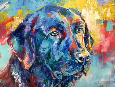 Print of Pop Art Dogs Paintings by Jos Coufreur
