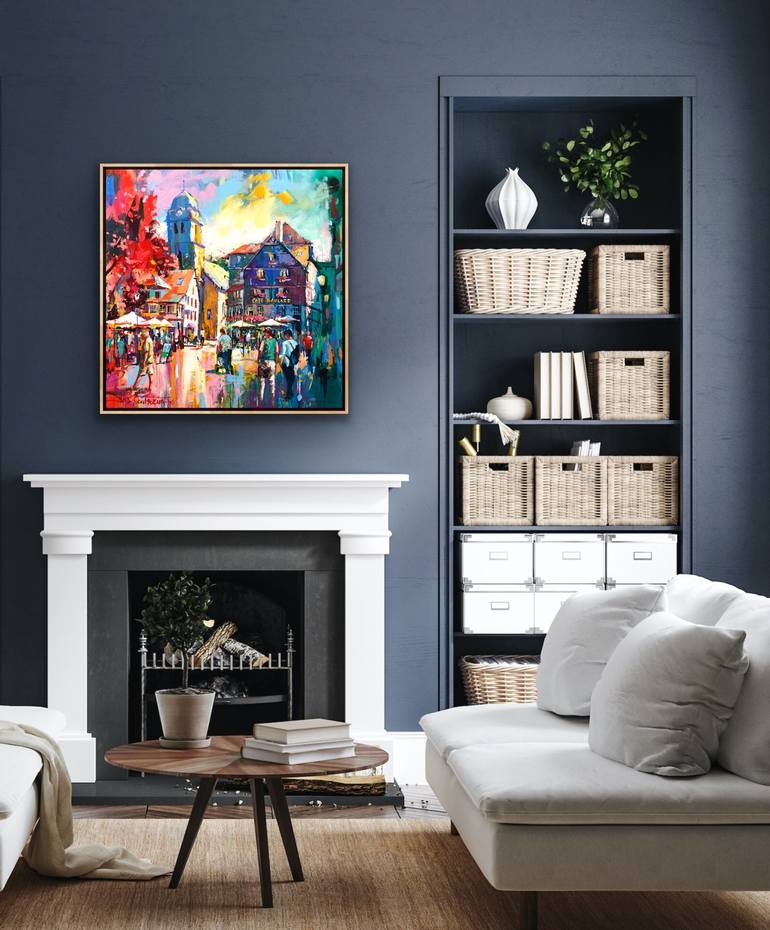 Original Contemporary Cities Painting by Jos Coufreur