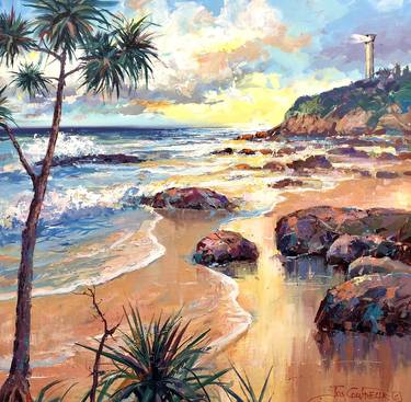 Original Impressionism Seascape Paintings by Jos Coufreur