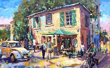 Print of Impressionism Cities Paintings by Jos Coufreur