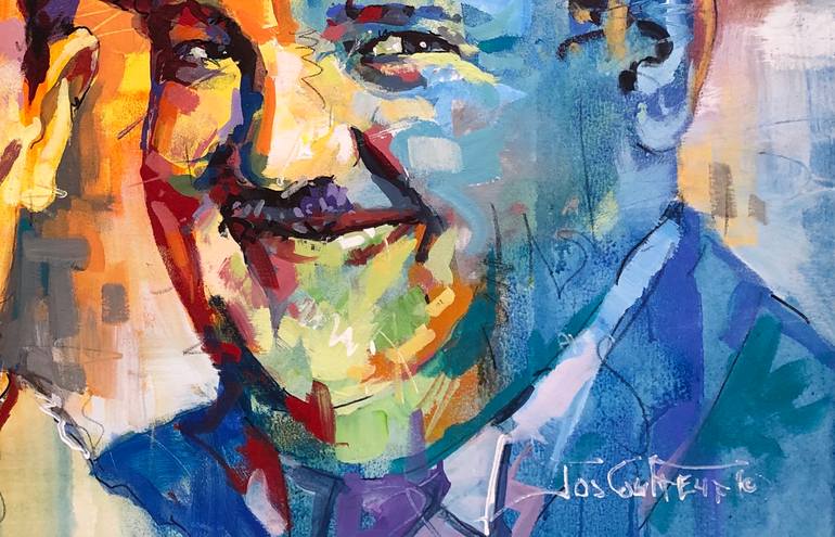 Original Contemporary Pop Culture/Celebrity Painting by Jos Coufreur