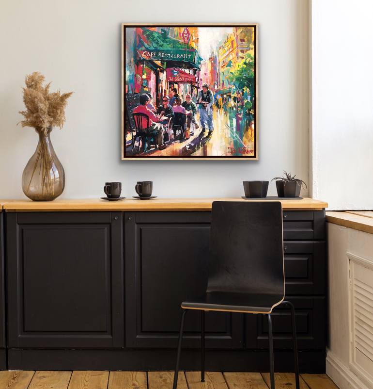 Original Contemporary Cities Painting by Jos Coufreur