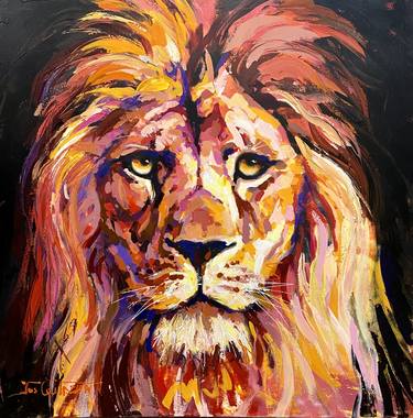 Original Impressionism Animal Paintings by Jos Coufreur