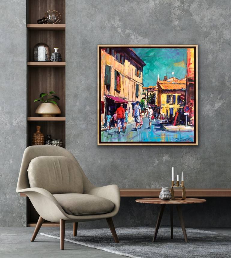 Original Contemporary Cities Painting by Jos Coufreur