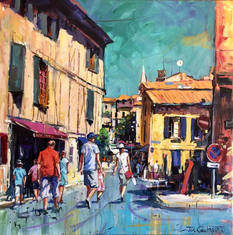 Original Contemporary Cities Painting by Jos Coufreur