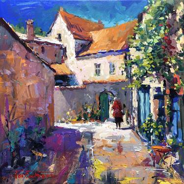 Original Impressionism Cities Paintings by Jos Coufreur