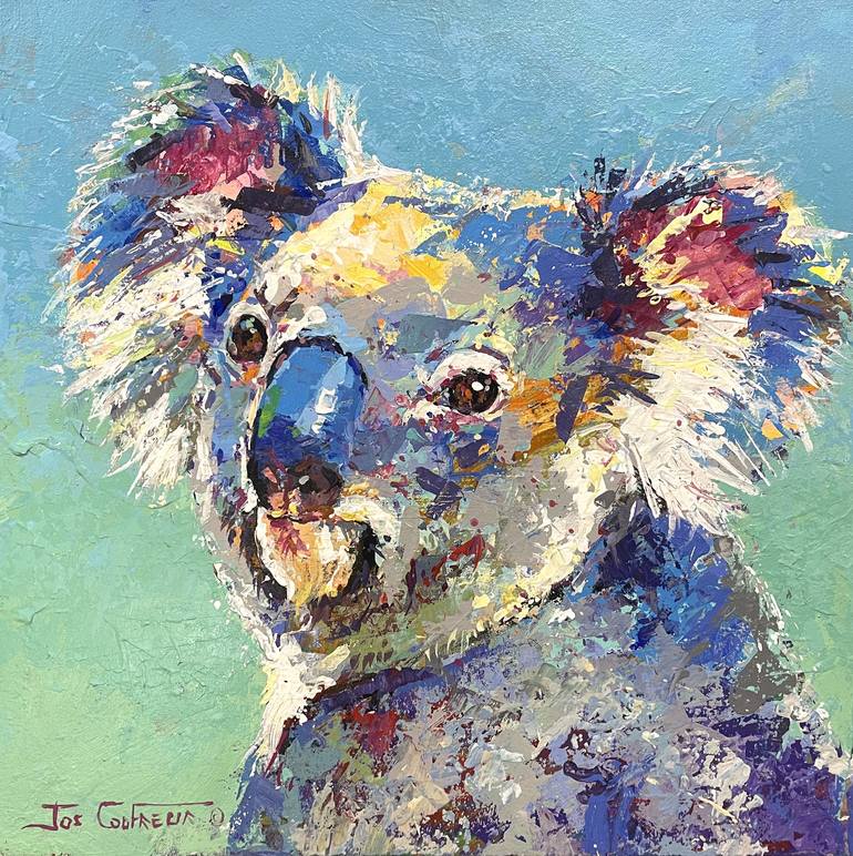 Koala XI Canvas Art Print by Jos Coufreur