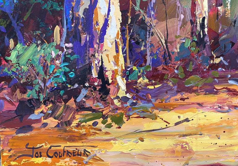 Original Impressionism Landscape Painting by Jos Coufreur