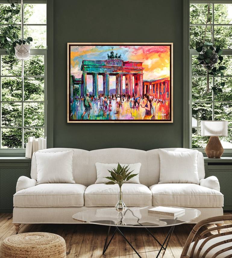 Original Contemporary Cities Painting by Jos Coufreur