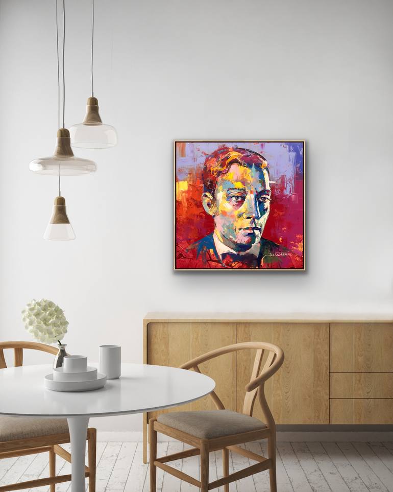 Original Abstract Cinema Painting by Jos Coufreur